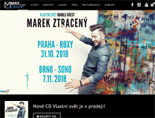 Tablet Screenshot of marekztraceny.cz